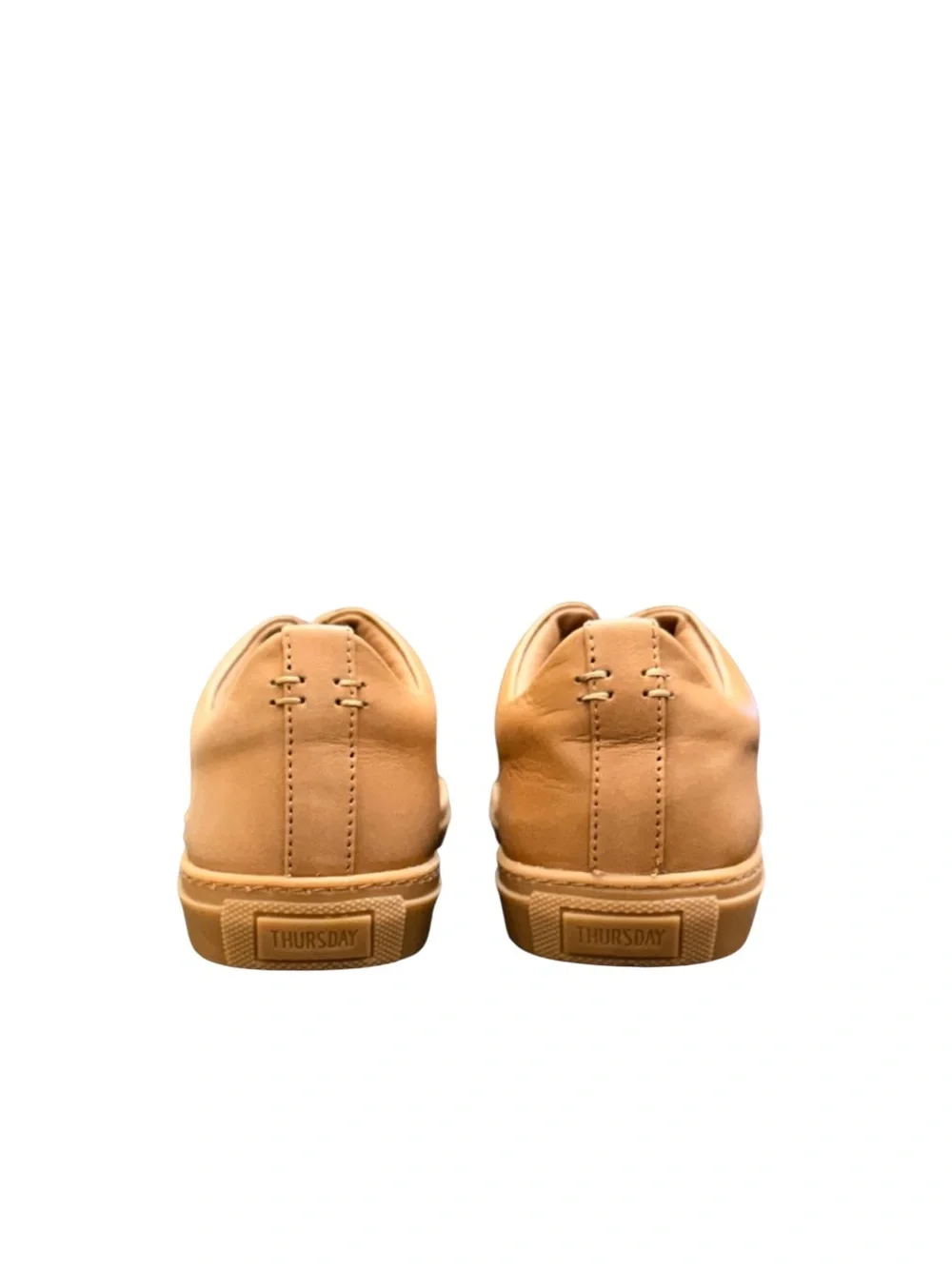 THURSDAY BOOT COMPANY - ALL BROWN LEATHER “PREMIER” LOW TOP SNEAKERS